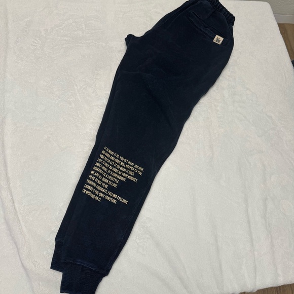 YoungLA Black/Blue tint Joggers - Picture 4 of 6